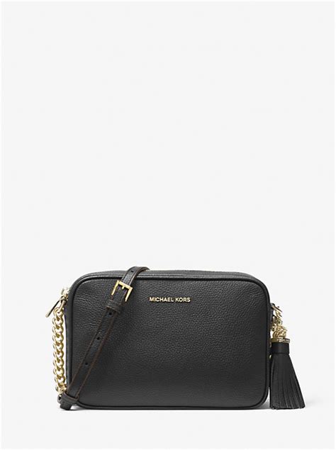 michael kors ginny leather crossbody bag